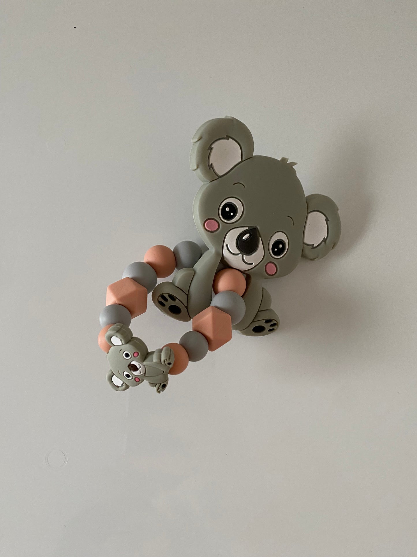 Anneau de dentition simple gris koala paisible